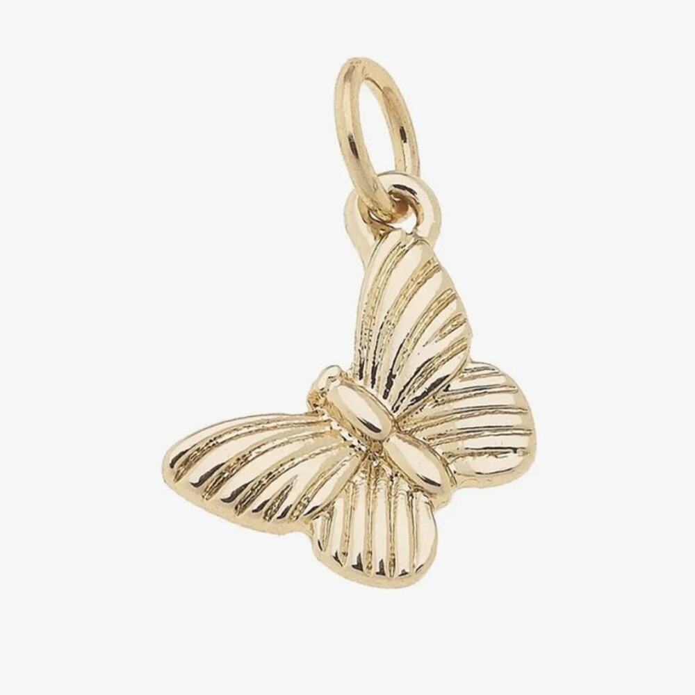Bestseller - Leaning Butterfly Charm in Shiny Gold